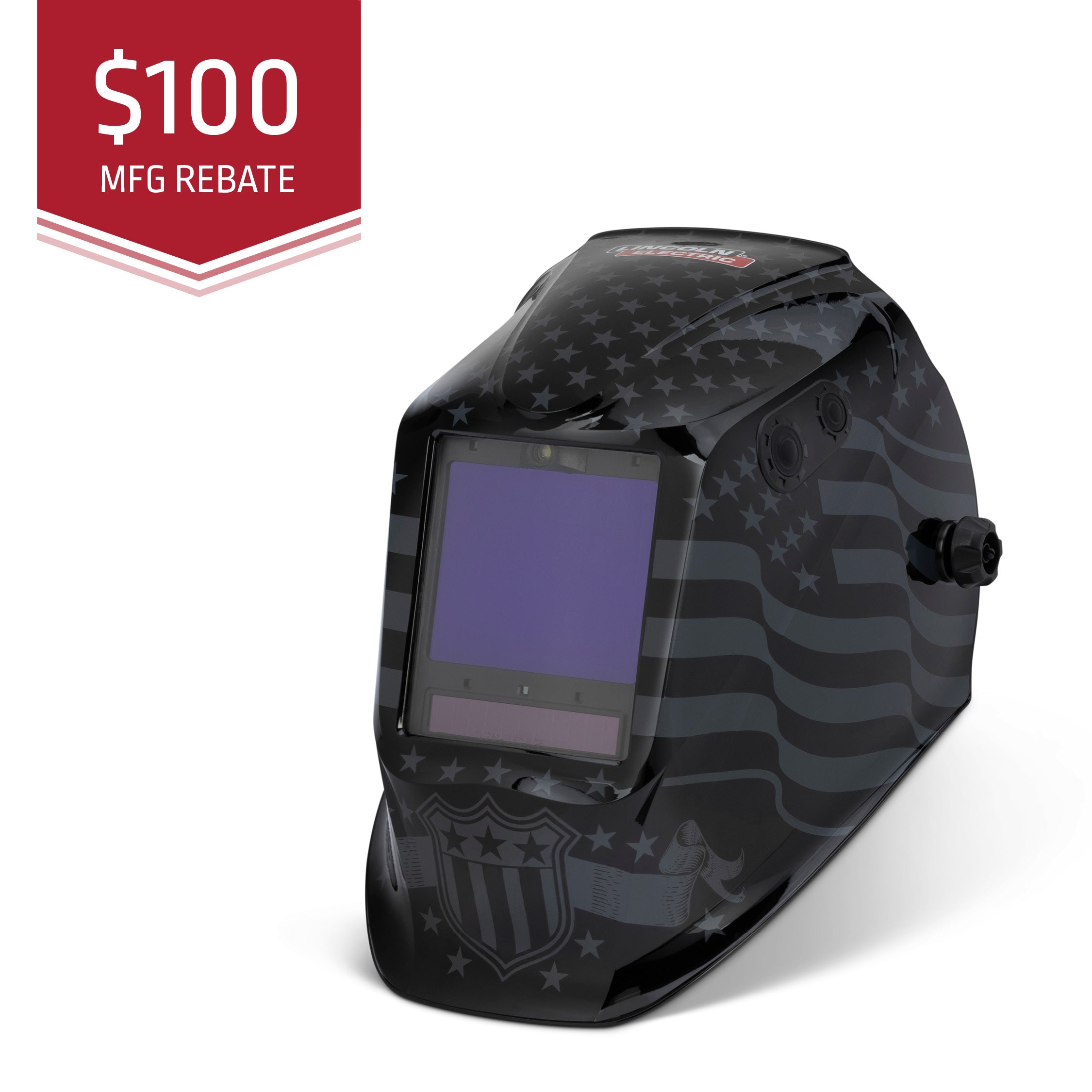 Lincoln VIKING 3350 ADV Star-Spangled Welding Helmet - Arc