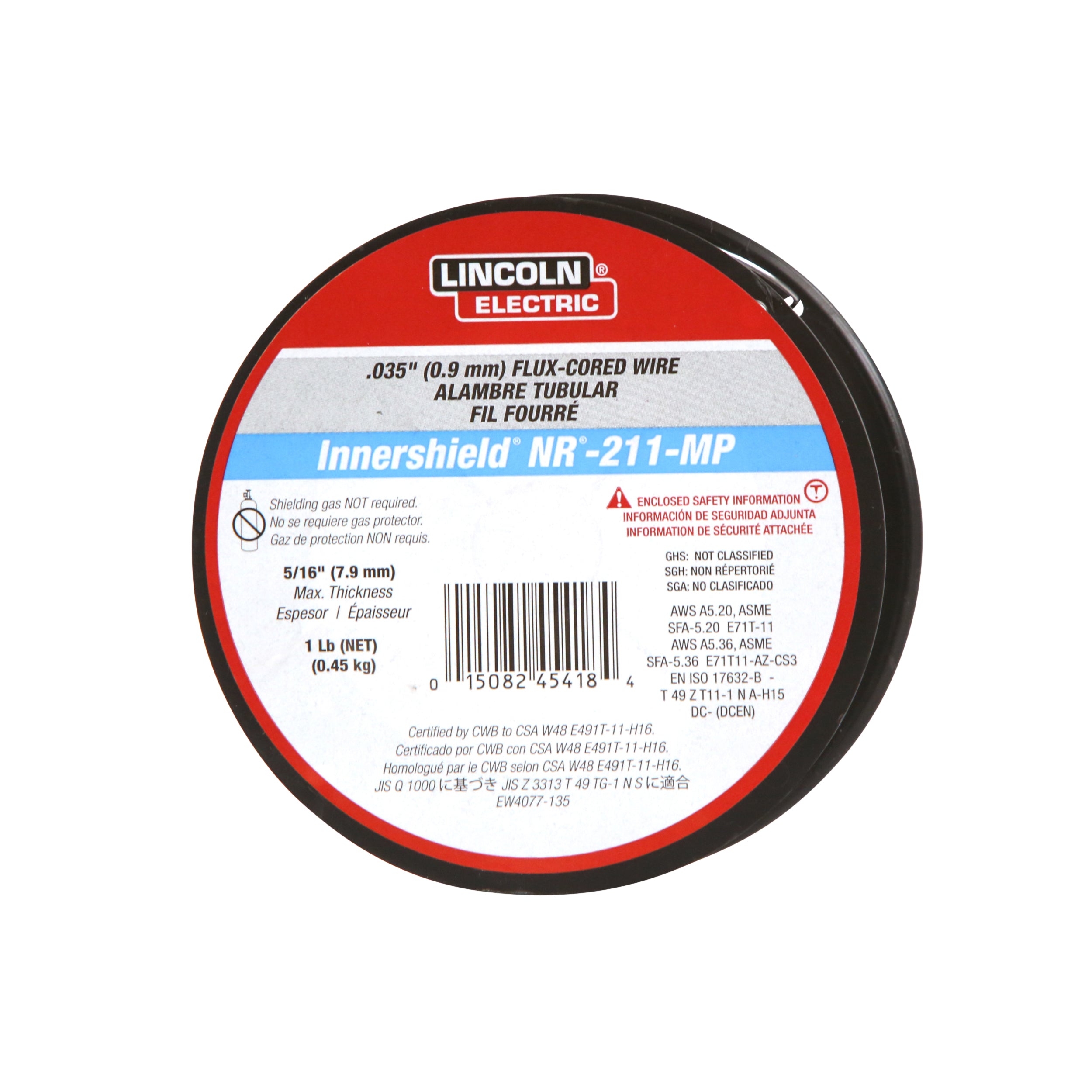 Lincoln Electric Innershield® NR®-211-MP-RSP .035" 1 LB ED030584 – Arc