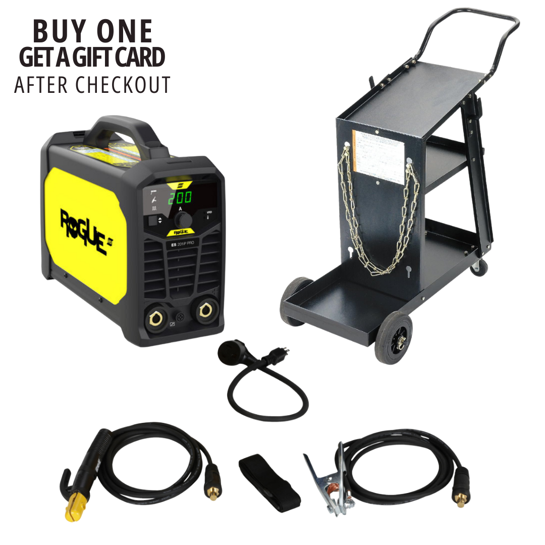 ESAB Rogue ES 201iP Pro Stick Welder & Single Cylinder Rolling