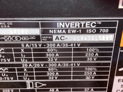 Lincoln Electric Invertec V300 PRO Multi-Process Welder