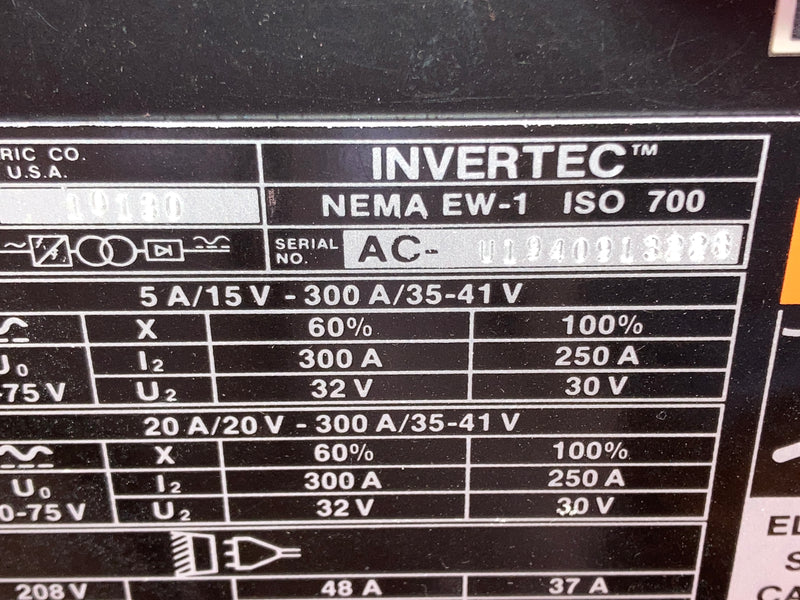 Lincoln Electric Invertec V300 PRO Multi-Process Welder