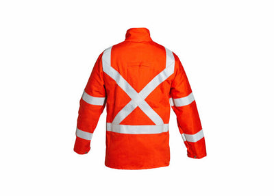 Lincoln Electric High Visibility FR Orange Jacket w/ Reflective Stripes K4692