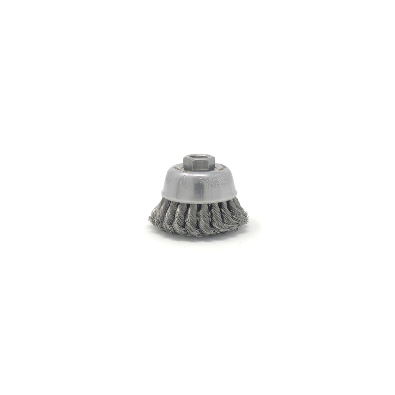United Abrasives Carbon Steel Small Cup Brushes 2-3/4" DIA Crimped Wire (6 per box) 01401