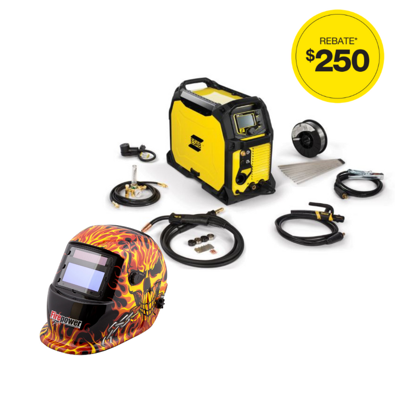 ESAB Rebel™ EMP 235ic & Firepower Auto Darkening Weld Helmet 0558012702