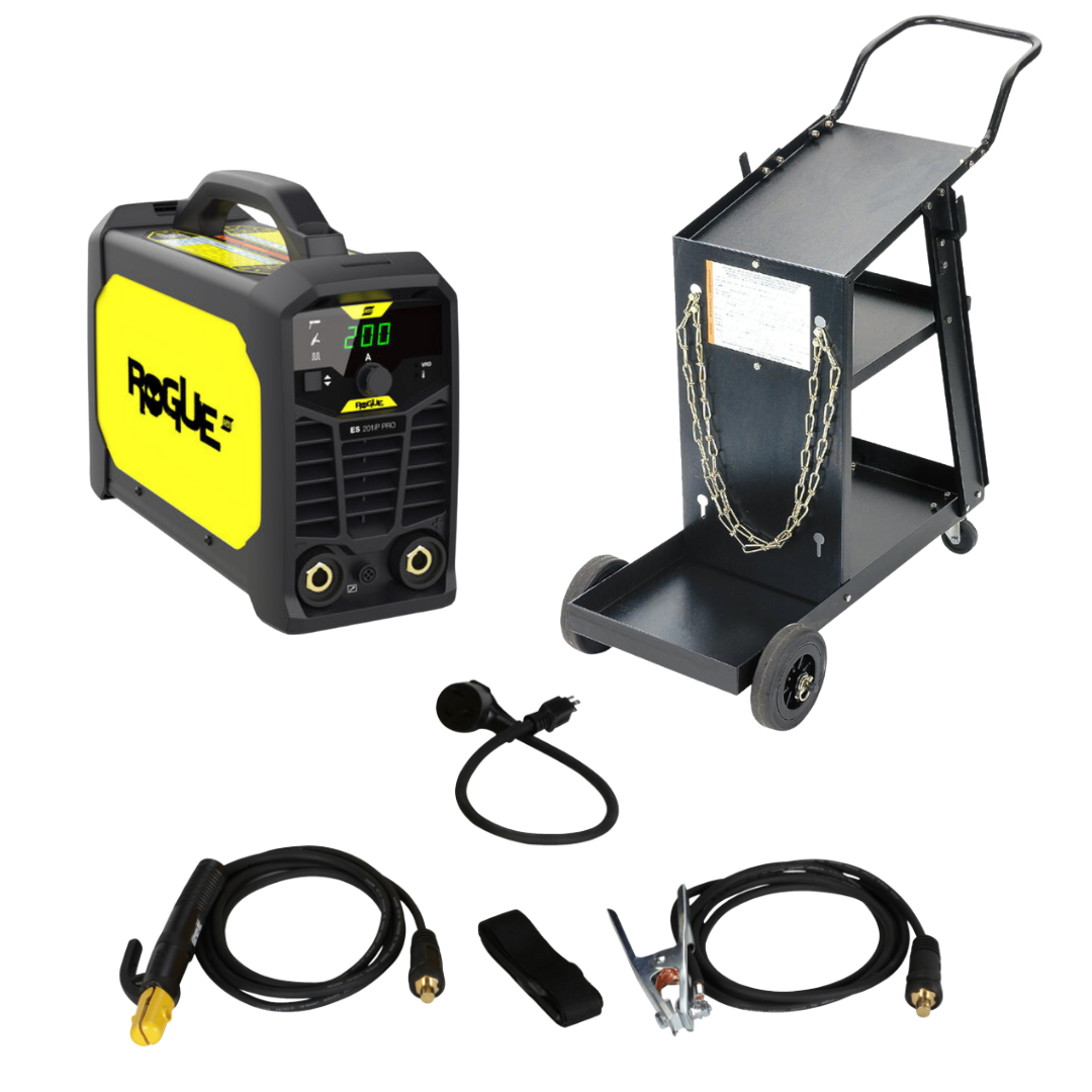 ESAB Rogue ES 201iP Pro Stick Welder & Single Cylinder Rolling