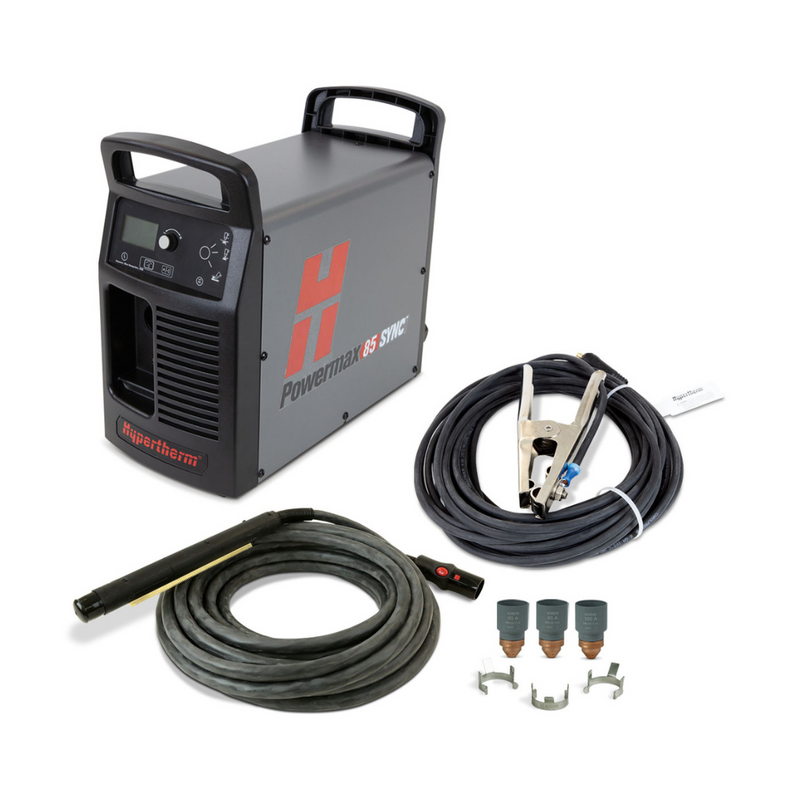 CN-Seamless Mach 1 Combo Kit Cutting System (Plasma & Oxy-Fuel Kit) and Hypertherm Powermax85 SYNC system, 200-600V 1/3-PH, CSA, CPC port, 180 degree machine torch, 7.6m (25&