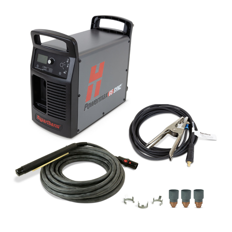CN-Seamless Mach 1 Combo Kit Cutting System (Plasma & Oxy-Fuel Kit) and Hypertherm Powermax65 SYNC Plasma Cutter with 25&