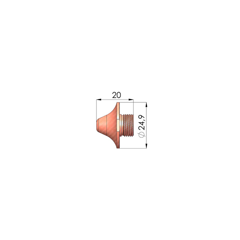 Thermacut Amada HG10.612 Nozzle 3.0mm HCP (Pack of 10) | 1572362-3.0