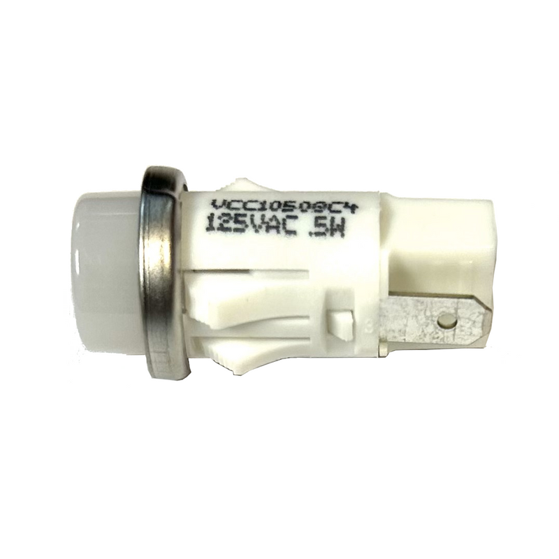 Miller LIGHT,IND WHT LENS 125VAC SNAP-IN NEON NON-RELAMPA - 163562