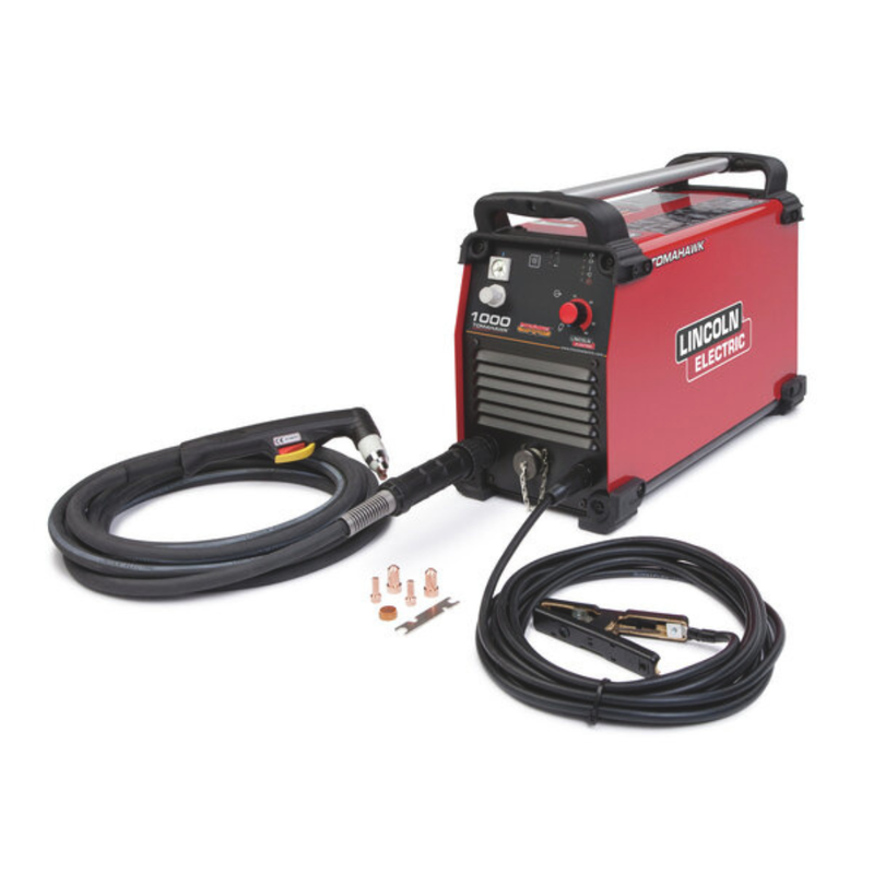Lincoln Electric Tomahawk® 1000 Plasma Cutter with 25 ft (7.6 m) Hand Torch K2808-1 & Single Cylinder Rolling Cart