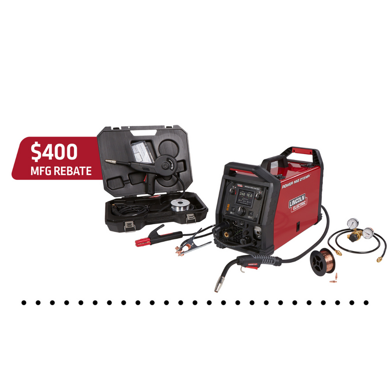 Lincoln Electric POWER MIG® 215 MPi™ MP Welder Aluminum One-Pak® K4877-1