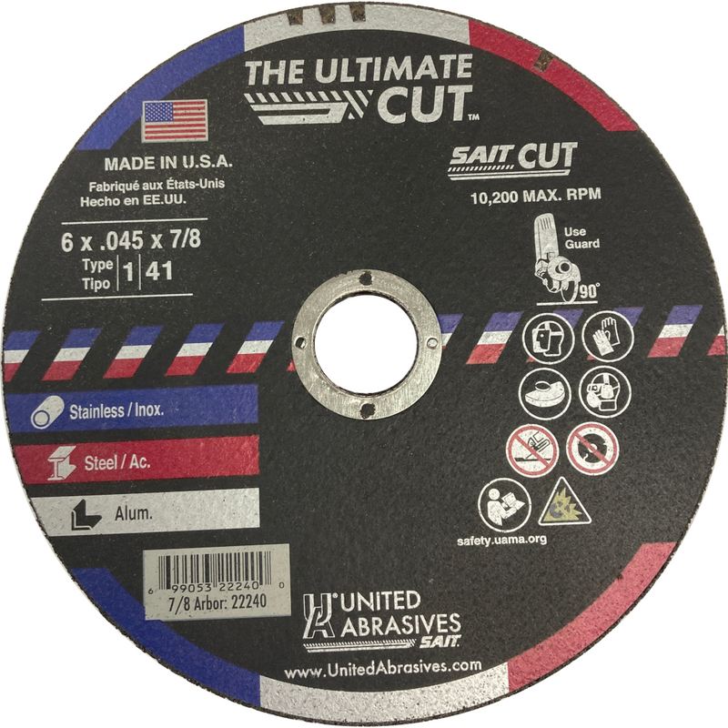 United Abrasives The Ultimate Cut™ Cutting Wheels 22240