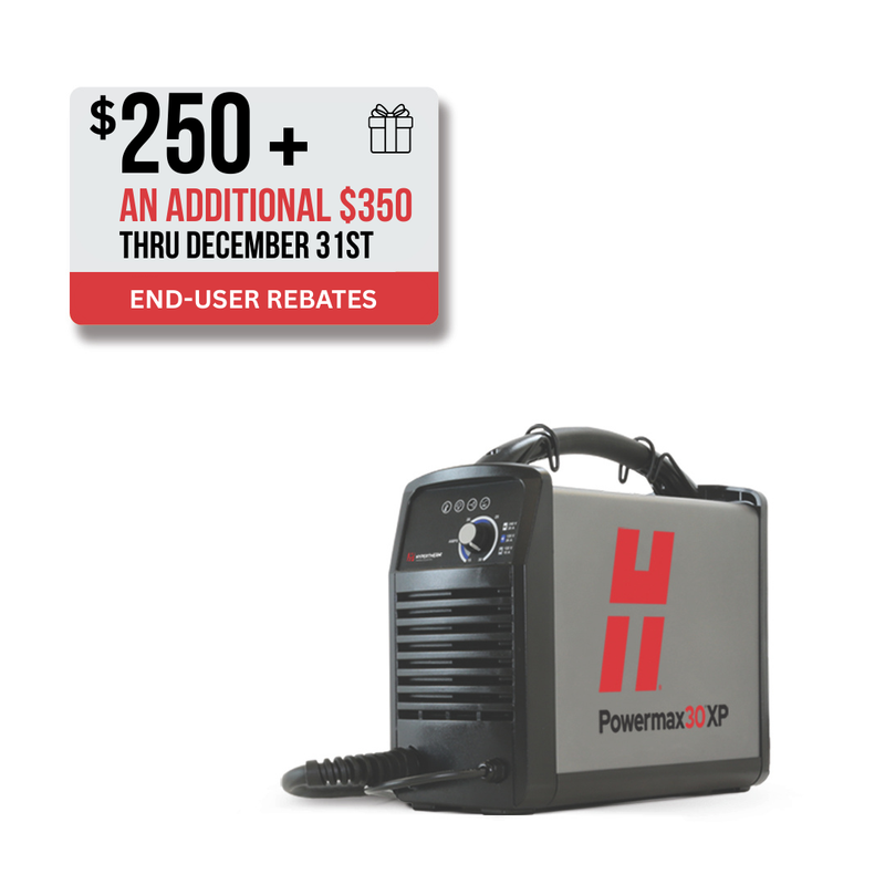Hypertherm Powermax30 XP system, 120-240V 1-PH, CSA, plus 75° torch w/consumables, 4.5m (15&