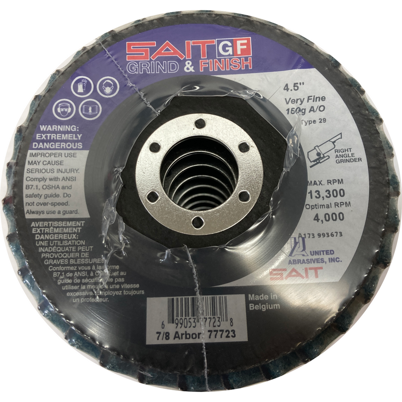 United Abrasives SAIT GF Grind & Finish Flap Discs 77723