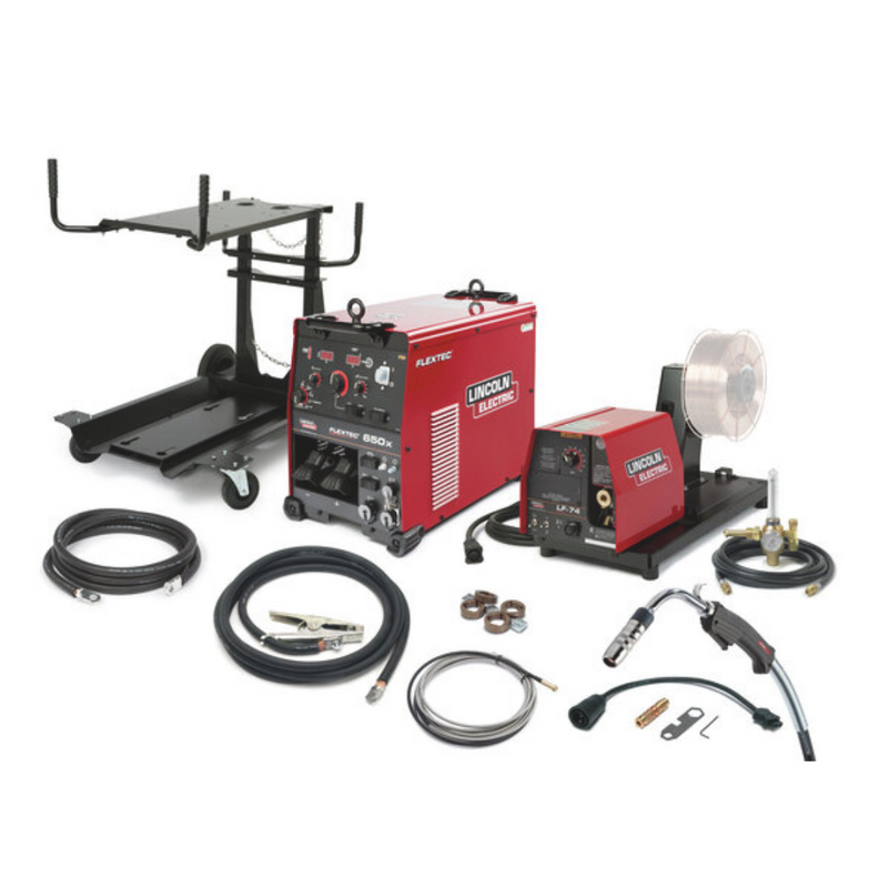 Lincoln Electric Flextec® 650X Multi-Process Welder w/ CrossLinc™ / LF-74 Ready-Pak®, K3512-1