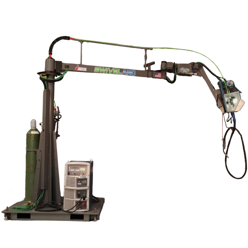 Swivel Arc (previously known as Wizard Boom) Welding Boom Arm - 15 foot Welding Boom with Pedestal Mount