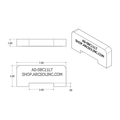 Strong Back, carbon steel, 1" plate for AWS Limited Thickness Test, Weld fixture/ Weld on Clamp