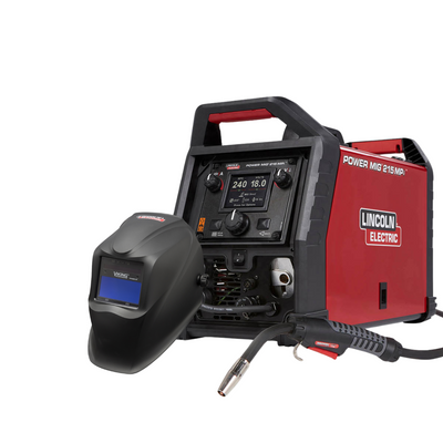 Lincoln Electric POWER MIG® 215 MPi™ Multi-Process Welder K4876-1 w/FREE VIKING 1740 Matte Black Welding Helmet