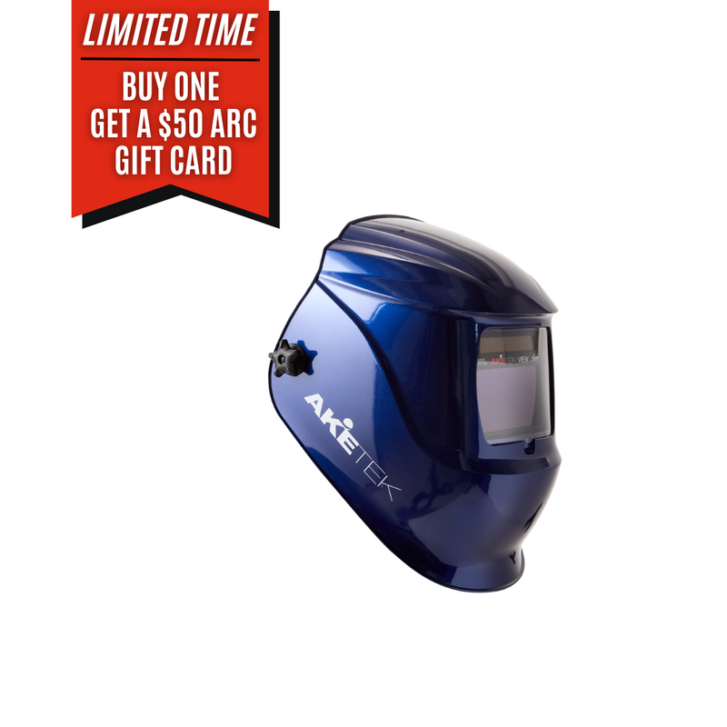 Aketek™ VIEW Dark Blue Welding Helmet 20003 *Free $50 Arc Gift Card