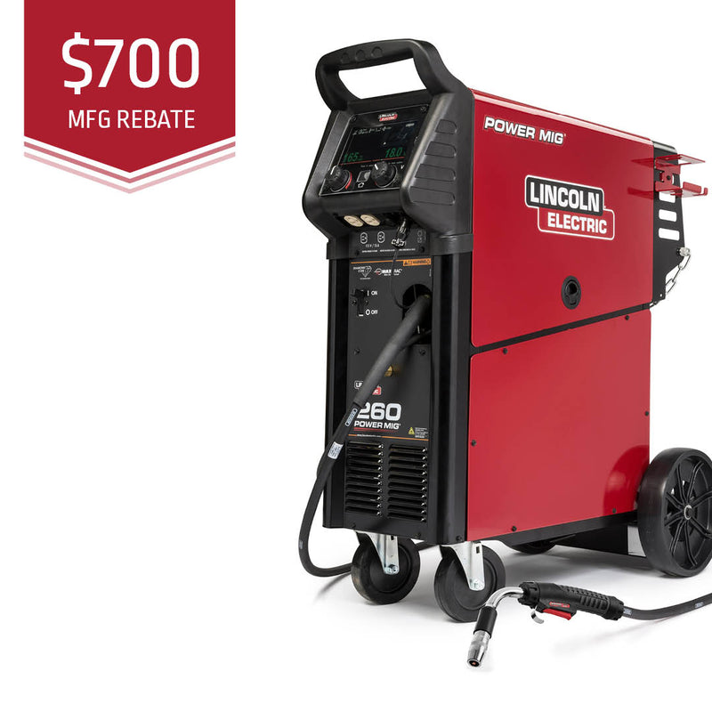 Lincoln Electric POWER MIG® 260 MIG Welder K3520-1 *$700 MAIL IN REBATE