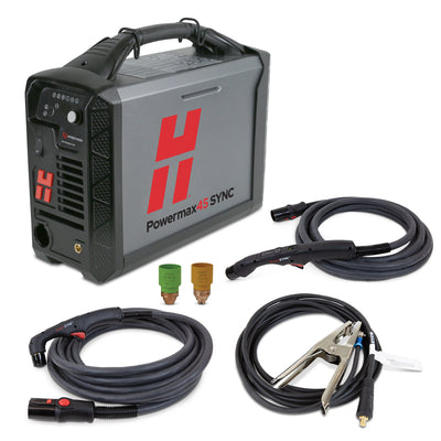 Hypertherm Powermax45 SYNC CSA HS 230V/CPC/15° TCH 25'/75° TCH 20' (088564) w/Free Cartridge Reader & Gifts