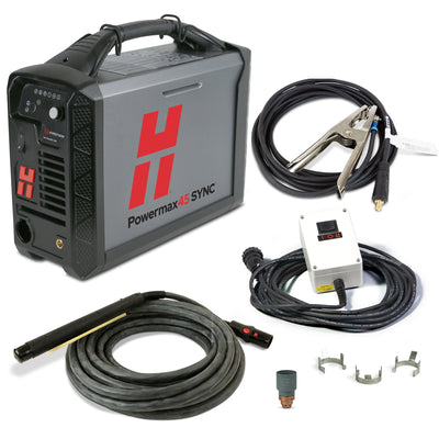 Hypertherm Powermax45 SYNC CSA MS 230V/CPC/180° TCH 25'/RMT (088582) w/Free Cartridge Reader & Gifts