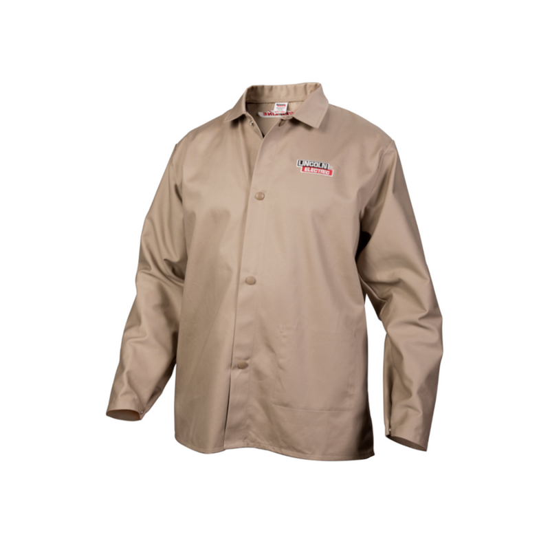 Lincoln Electric Traditional Khaki FR Cloth Welding Jacket K3317