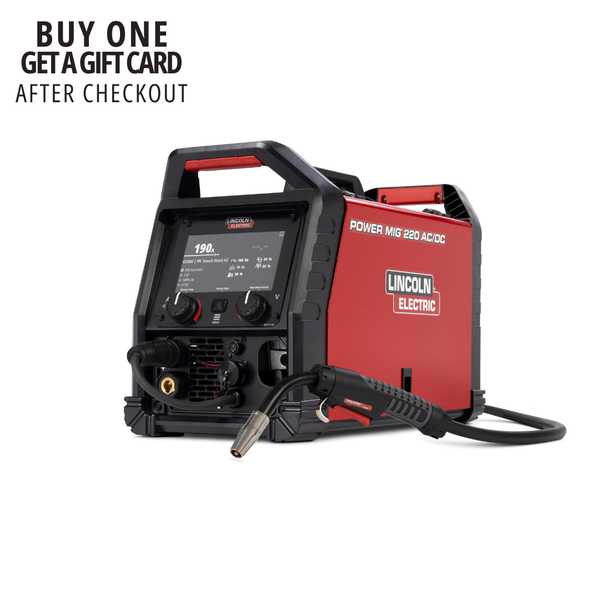 Lincoln Electric POWER MIG® 220 AC/DC Multi-Process Welder K5379-1  *Arc Gift Card After Purchase