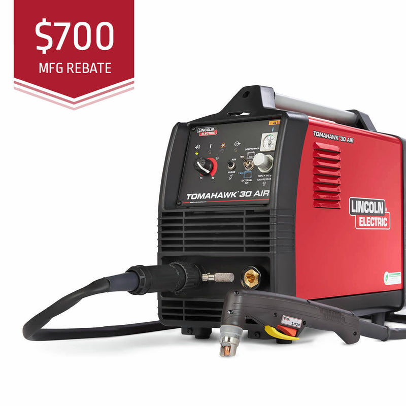 Lincoln Electric Tomahawk® 30 AIR Plasma Cutter with Hand Torch K5457-1