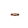 Copper MIG welding contact tip for a MIG gun.