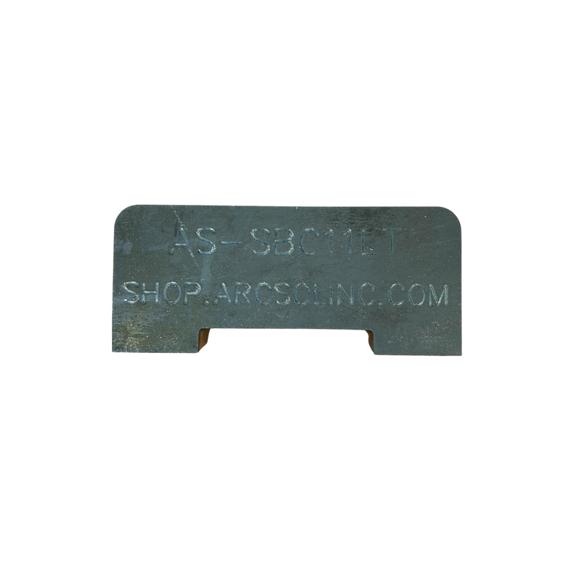 Strong Back, carbon steel, 1" plate for AWS Limited Thickness Test, Weld fixture/ Weld on Clamp