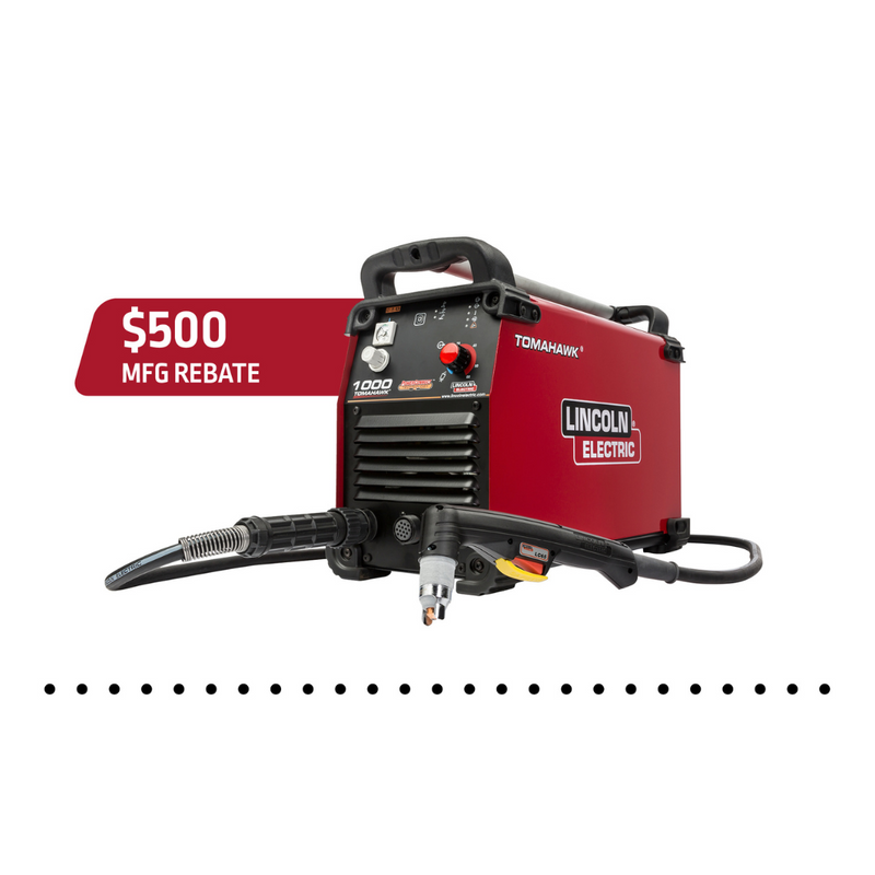 Lincoln Electric Tomahawk® 1000 Plasma Cutter with 25 ft (7.6 m) Hand Torch K2808-1