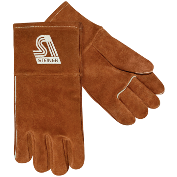 Steiner 0403W-L Side Split Cowhide Thermal Protection Gloves, Wool Insulated Lining, 14" Length