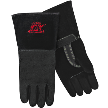 Steiner P760-L Pro-Series™ Premium Grain Pigskin MIG Welding Gloves - Cotton Lined, ThermoCore™ Foam Back, Long Cuff