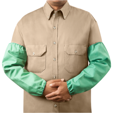 Steiner 1034-18EE 9 oz FR Cotton Sleeves - Standard Elastic - 18" Green