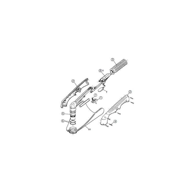 Hypertherm 128905 Handle, PAC200E 65°