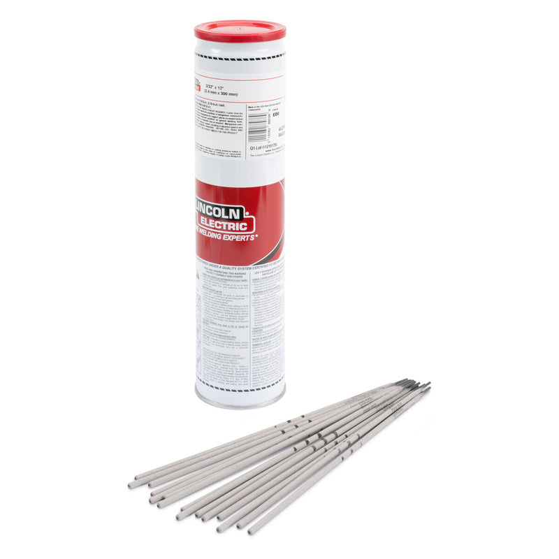 Lincoln Excalibur® 7018-1 MR® Stick (SMAW) Electrode, 3/32x14 in, (3) 10 lb Easy Open Can (30 pound box) ED032591