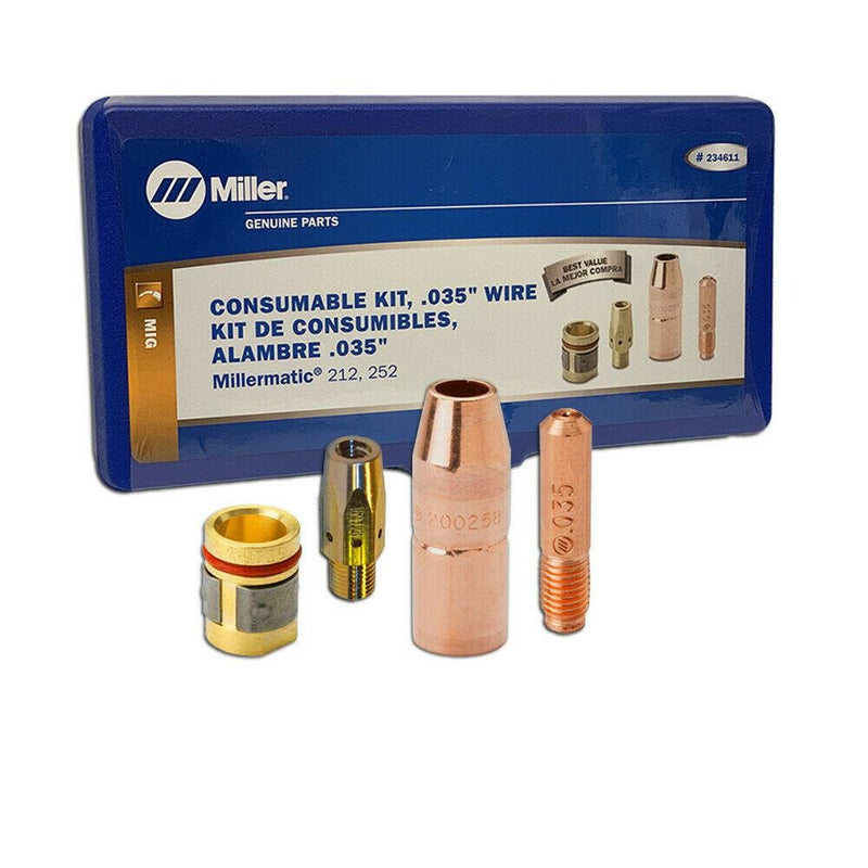 Miller MIG Gun Consumable Kit, .035 Wire 234611
