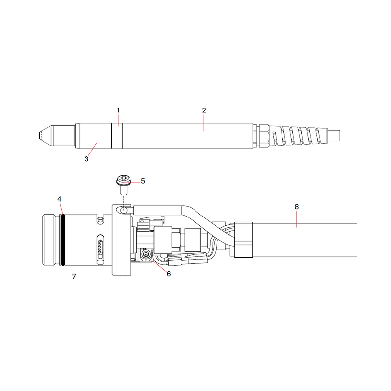 Hypertherm Kit: Duramax Hyamp 180° Machine Torch Main Body Replacement