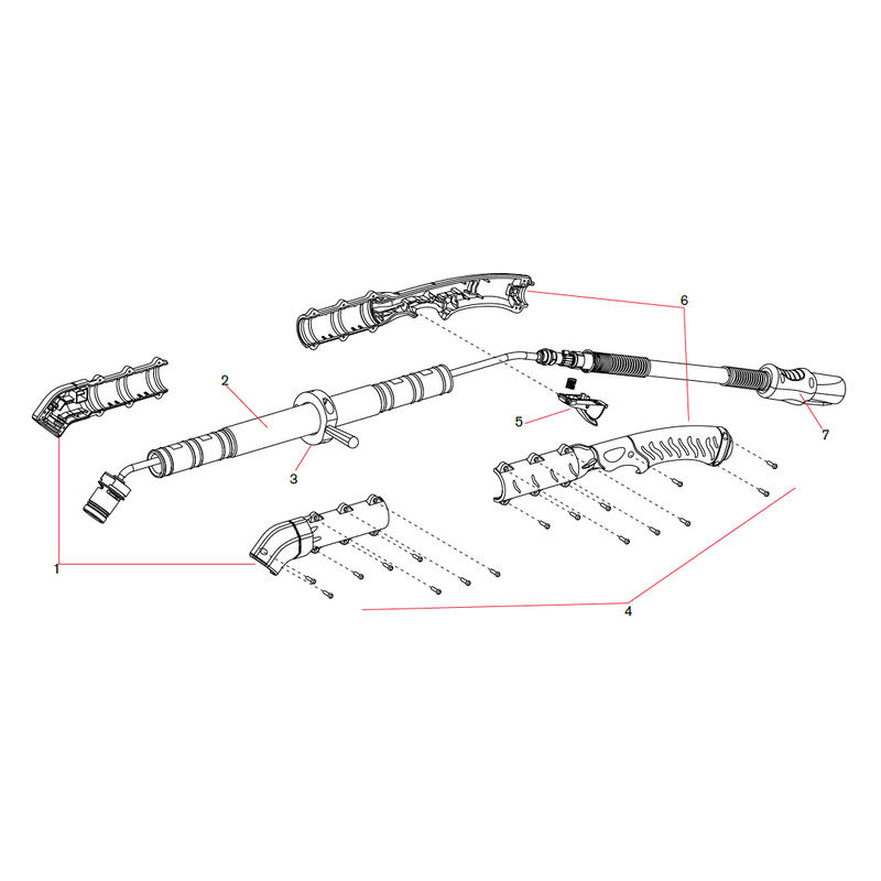 Hypertherm Kit: Duramax Hyamp 45º Long Handheld Torch Handle Screws