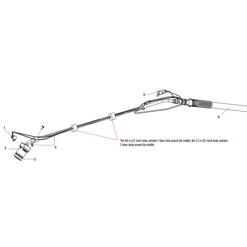 Hypertherm Kit: Duramax Hyamp 45º Long Handheld Torch Body Replacement