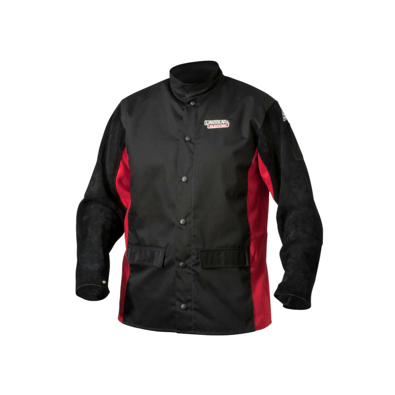 Lincoln Shadow Split Leather Sleeved Welding Jacket K2986