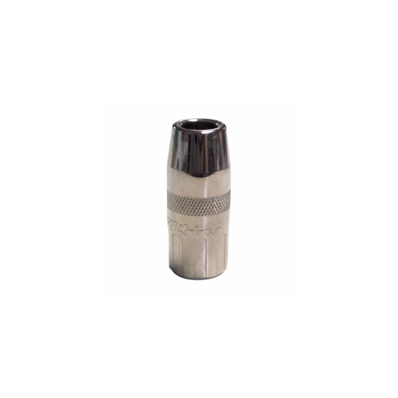Lincoln Electric Magnum Nozzle 350A, Thread-On, Flush 1/2 Inner Diameter KP2742-1-50F