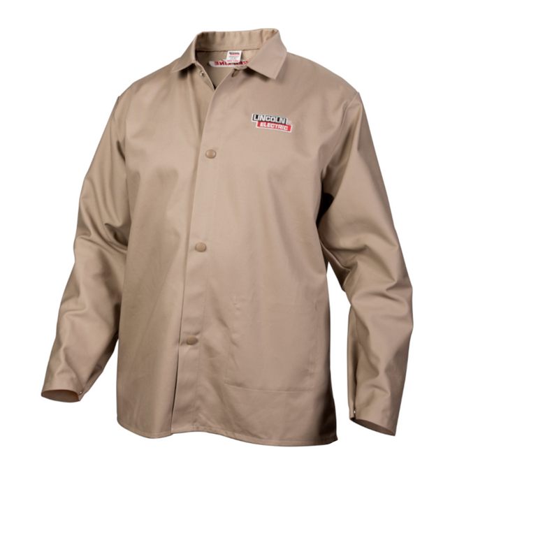 Lincoln Electric Traditional Khaki FR Cloth Welding Jacket K3317