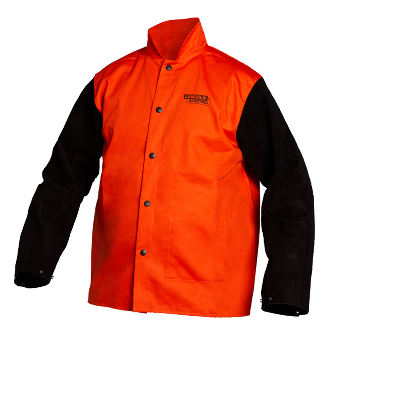 Lincoln FR Orange Jacket W/ Leather Sleeves K4690