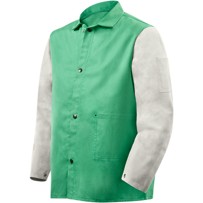 Steiner Weldlite Plus™ Hybrid 9 oz FR Cotton With Leather Sleeves Jacket 1230